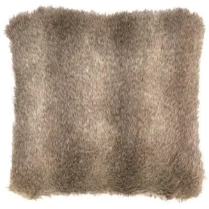 Grey Fox Faux Fur Euro Sham pillow inserts, mattress pad
