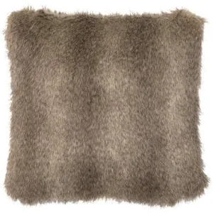 Grey Fox Faux Fur Throw Pillow storage cart, utility cart