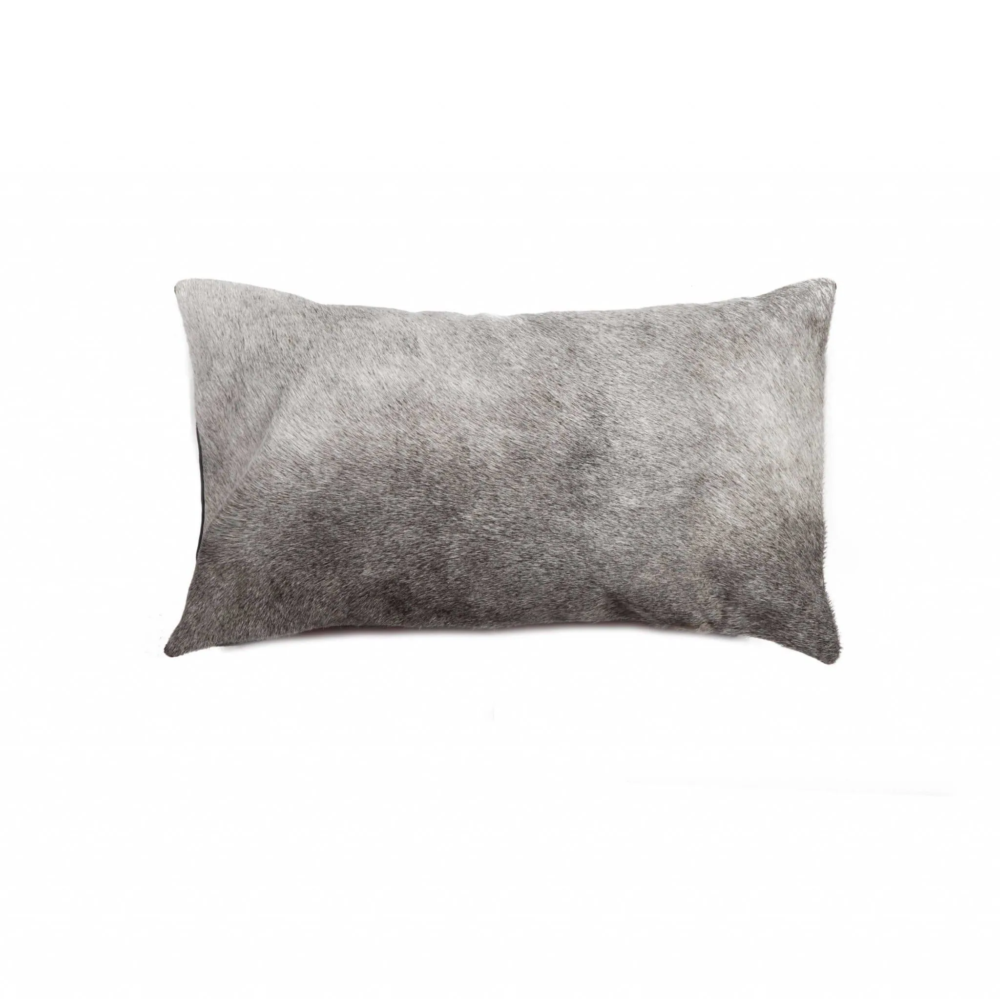 Grey Oblong Cowhide Pillow storage cart, utility cart