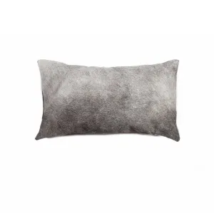 Grey Oblong Cowhide Pillow storage cart, utility cart