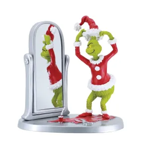 Grinch Looking at Mirror Figurine 7.36" Decorative Mirror,Home Decor Mirror