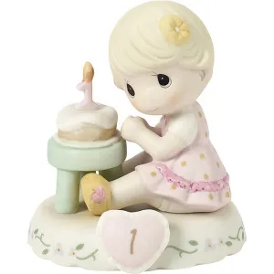 Growing In Grace Age 1 Blonde Girl Figurine Decorative Mirror,Home Decor Mirror