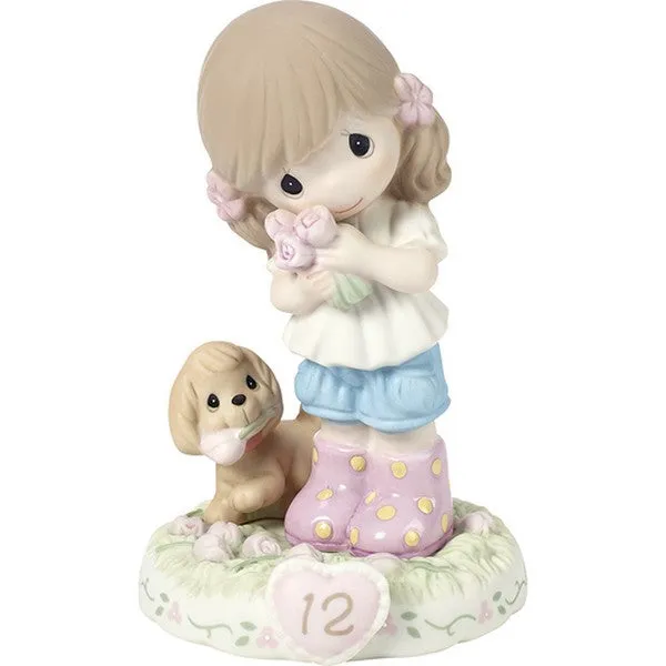 Growing In Grace Age 12 Brunette Girl Figurine Decorative Mirror,Home Decor Mirror