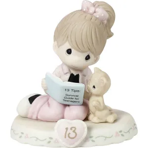 Growing In Grace Age 13 Brunette Girl Figurine Decorative Mirror,Home Decor Mirror