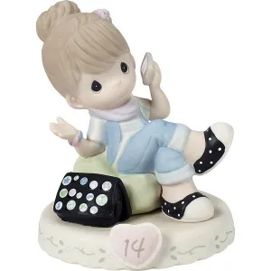 Growing In Grace Age 14 Brunette Girl Figurine Decorative Mirror,Home Decor Mirror