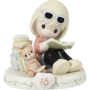 Growing In Grace Age 15 Blonde Girl Figurine Decorative Mirror,Home Decor Mirror