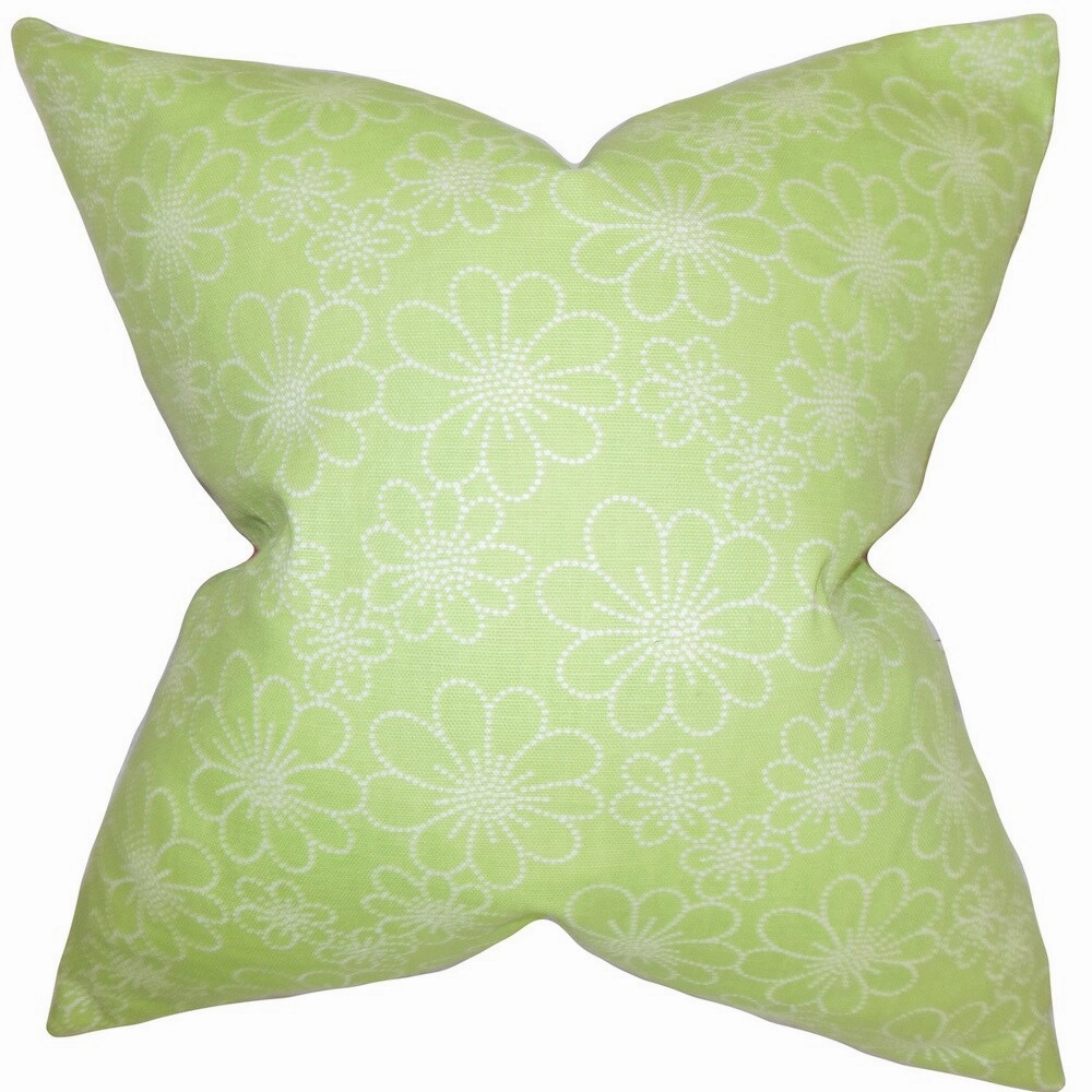 Hagar Floral Euro Sham Green White pillowcases,cotton pillow covers,bed linen