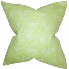 Hagar Floral Euro Sham Green White pillowcases,cotton pillow covers,bed linen