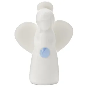 Hallmark Blue Lace Agate Angel of Peace Mini Angel Figurine, 2" Decorative Mirror,Home Decor Mirror
