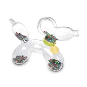Hallmark Confetti-Filled Glass Balloon Dog Decorative Mirror,Home Decor Mirror