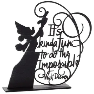 Hallmark Disney Sorcerer Mickey Do the Impossible Metal Quote Figurine Decorative Mirror,Home Decor Mirror