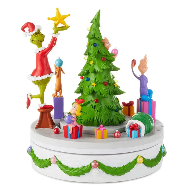 Hallmark Dr. Seuss's How the Grinch Stole Christmas! Musical Figurine With Light and Motion Decorative Mirror,Home Decor Mirror