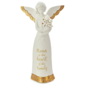 Hallmark Heart of the Family Angel Figurine for Nana, 8.5" Decorative Mirror,Home Decor Mirror