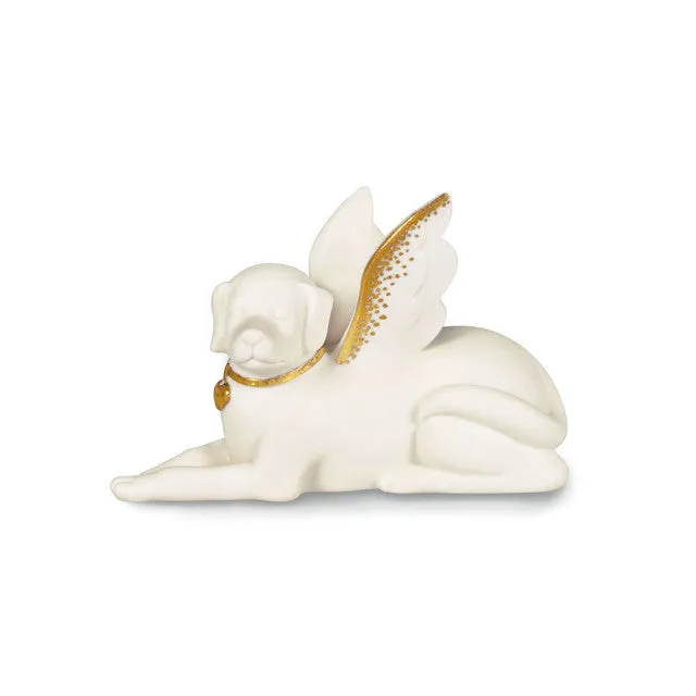 Hallmark Joanne's Angels Dog Figurine, 3.3" Decorative Mirror,Home Decor Mirror