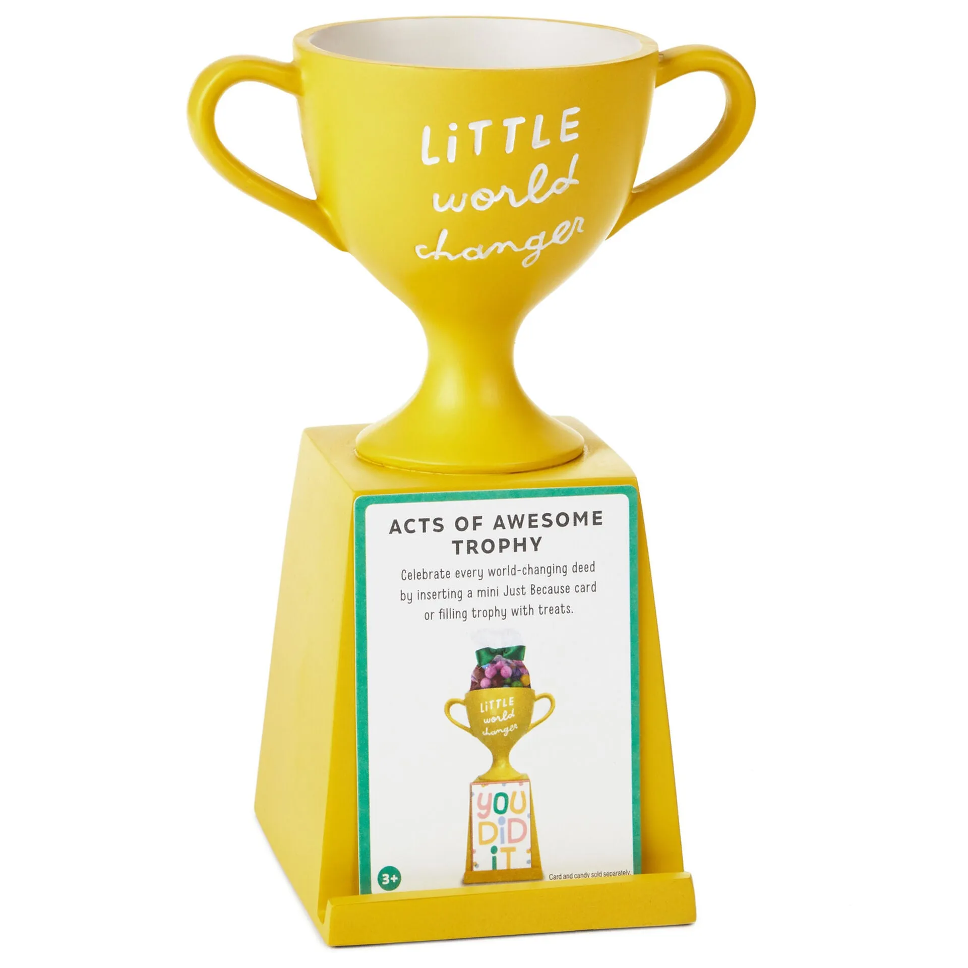 Hallmark Little World Changers Acts of Awesome Trophy, 7" Decorative Mirror,Home Decor Mirror