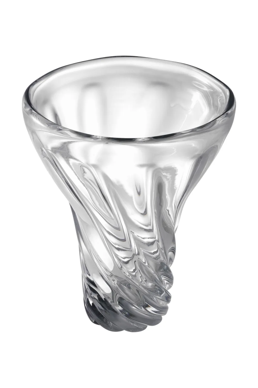 Hand-Blown Clear Glass Vase | Eichholtz Angelia Vase,Glass Vase