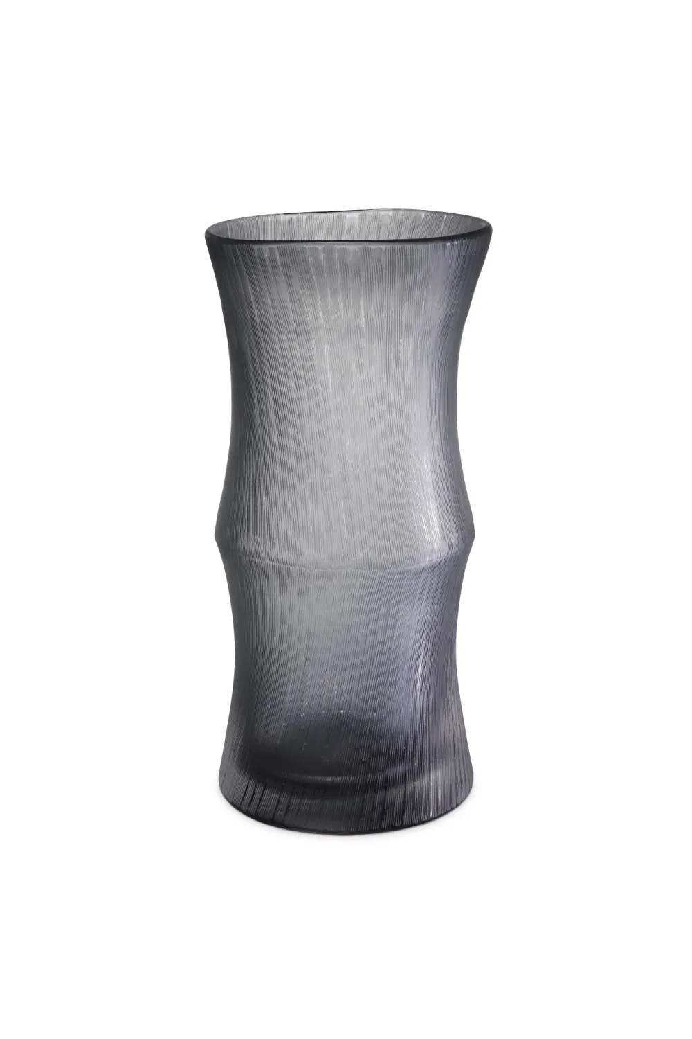 Hand Blown Glass Gray Vase | Eichholtz Thiara Vase,Glass Vase