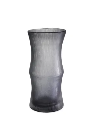 Hand Blown Glass Gray Vase | Eichholtz Thiara Vase,Glass Vase