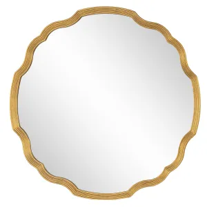 Hand Carved Rounded Chippendale Distressed Gold Leaf Framed Wall Mirror Cutting Board,Kitchen Board