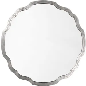 Hand Carved Rounded Chippendale Silver Leaf Framed Wall Mirror Cutting Board,Kitchen Board