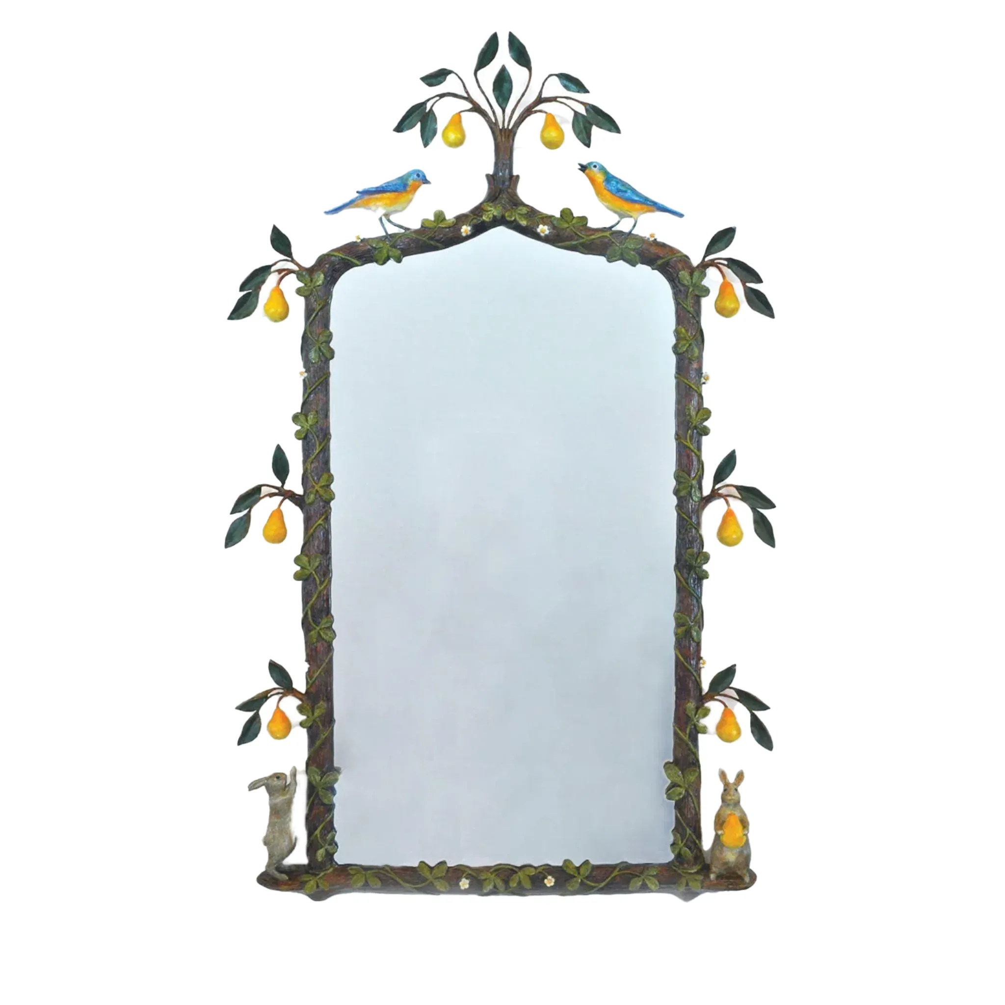 Hand-Painted Pear Tree Mirror Cutting Board,Kitchen Board