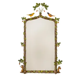 Hand-Painted Strawberry Thief Wall Mirror Cutting Board,Kitchen Board