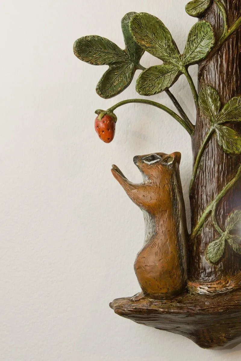 Hand-Painted Strawberry Thief Wall Mirror