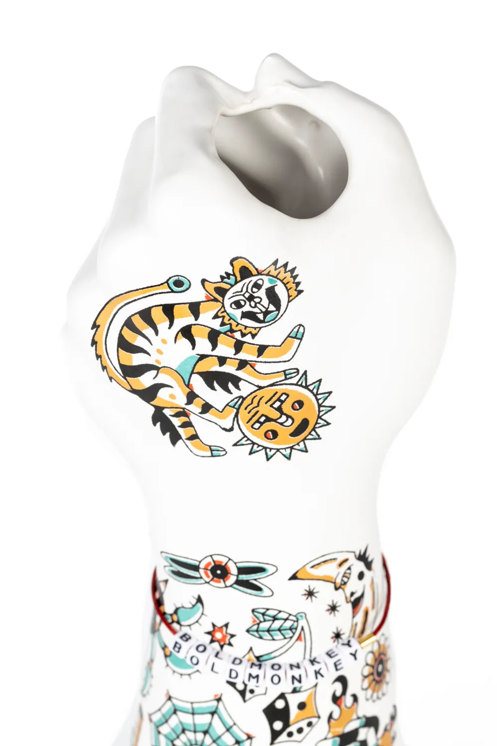 Handpainted Ceramic Fist Vase | Bold Monkey Liberty Matters