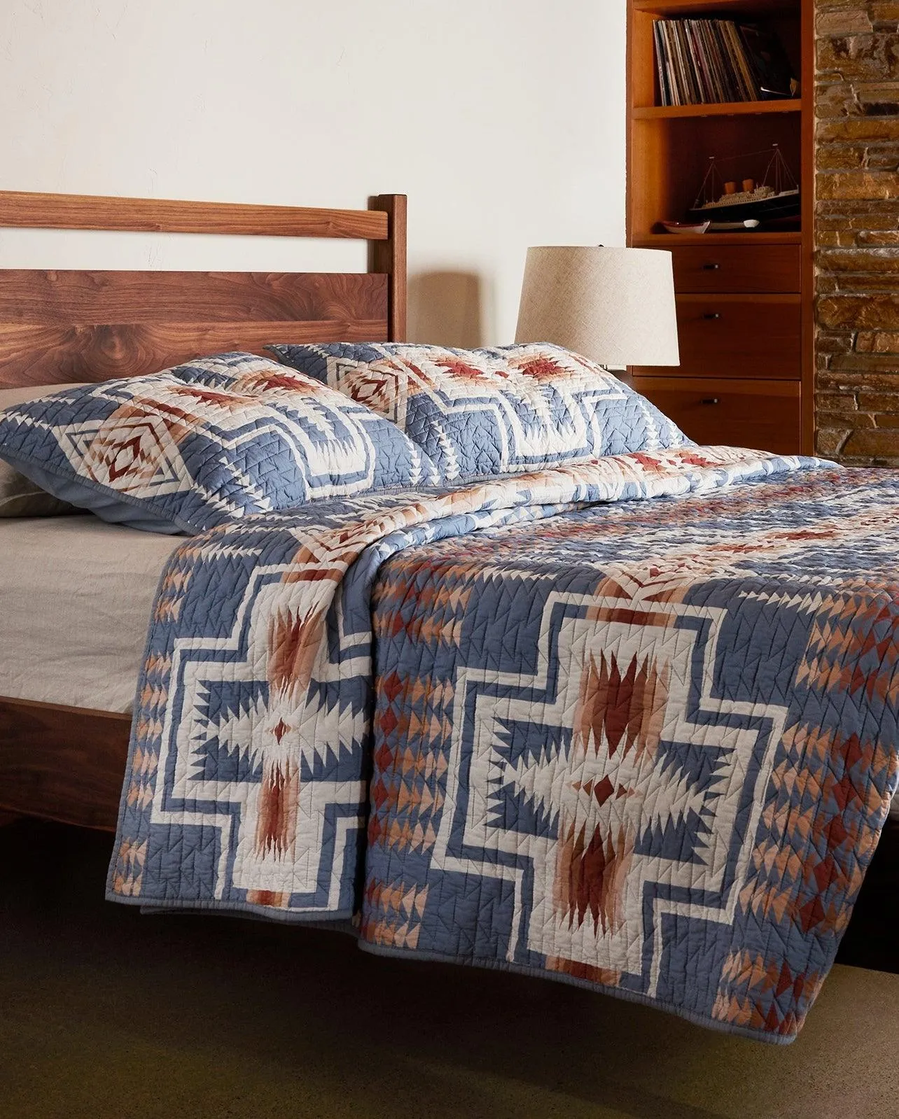 Harding Blues Pendleton Coverlet Set bedding set, comforter set