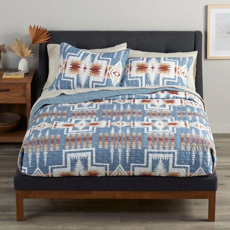 Harding Blues Pendleton Coverlet Set