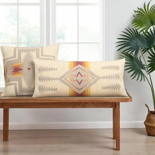 Harding Embroidered Oblong Pillow