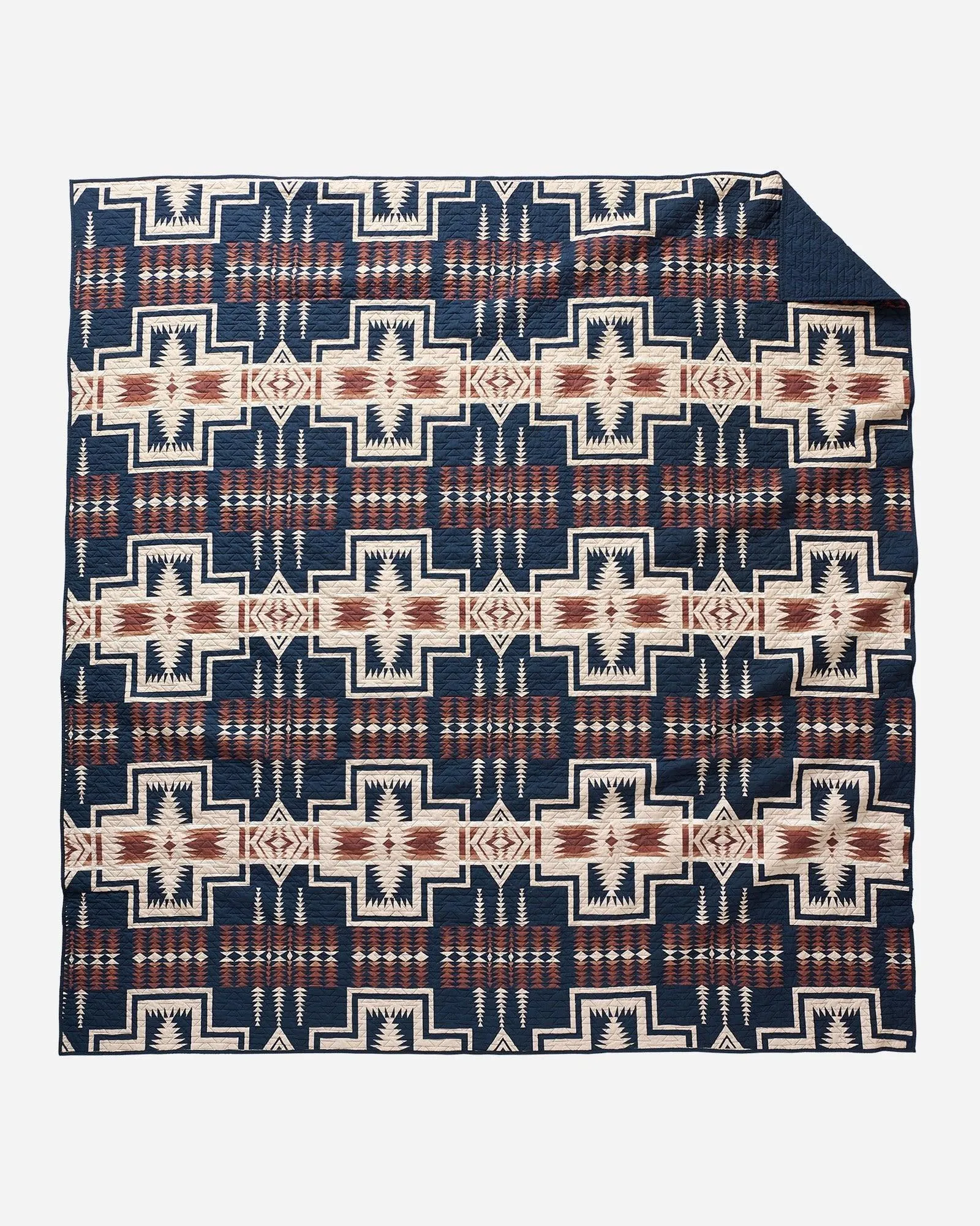 Harding Navy Coverlet Set