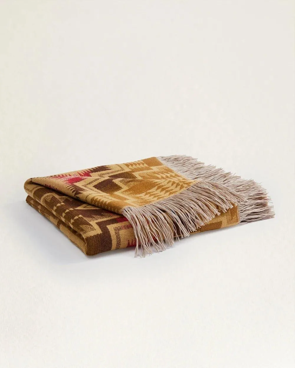 Harding Star Fringed Throw Blanket