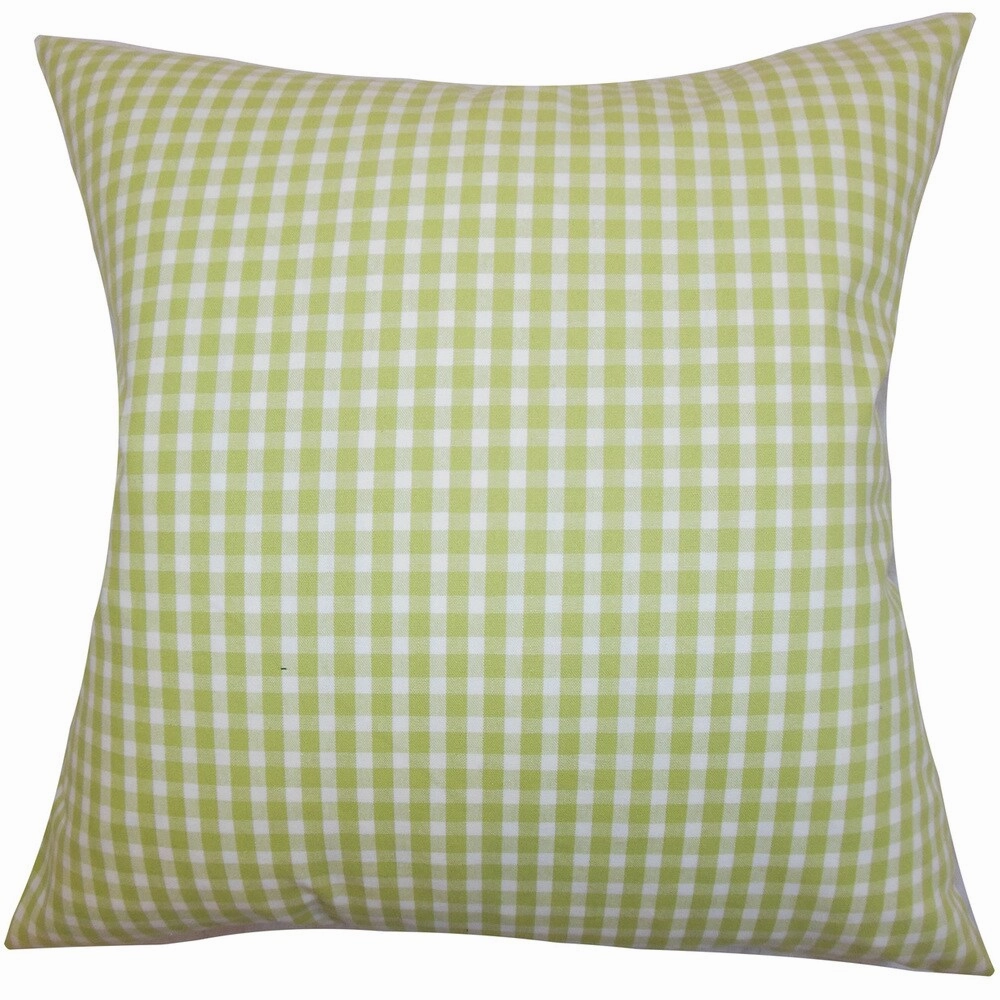 Hartley Plaid Euro Sham Green pillowcases,cotton pillow covers,bed linen