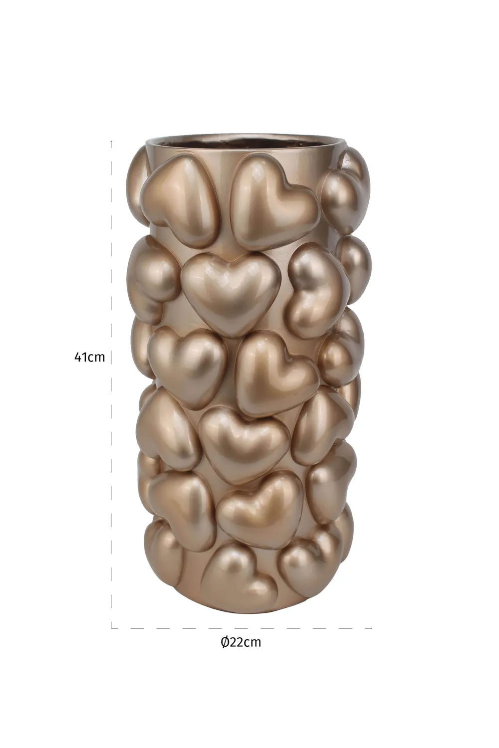 Heart Embellished Vase | OROA Ensy