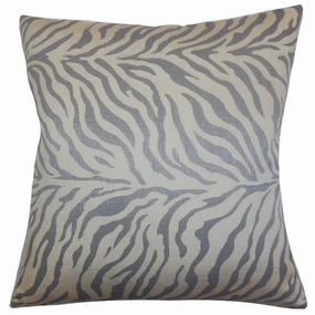 Helaine Zebra Print Euro Sham Slate pillowcases,cotton pillow covers,bed linen