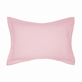 Helena Springfield 50/50 Plain Dye Percale Oxford Pillowcase in Blush Bedding,luxury bedding sets