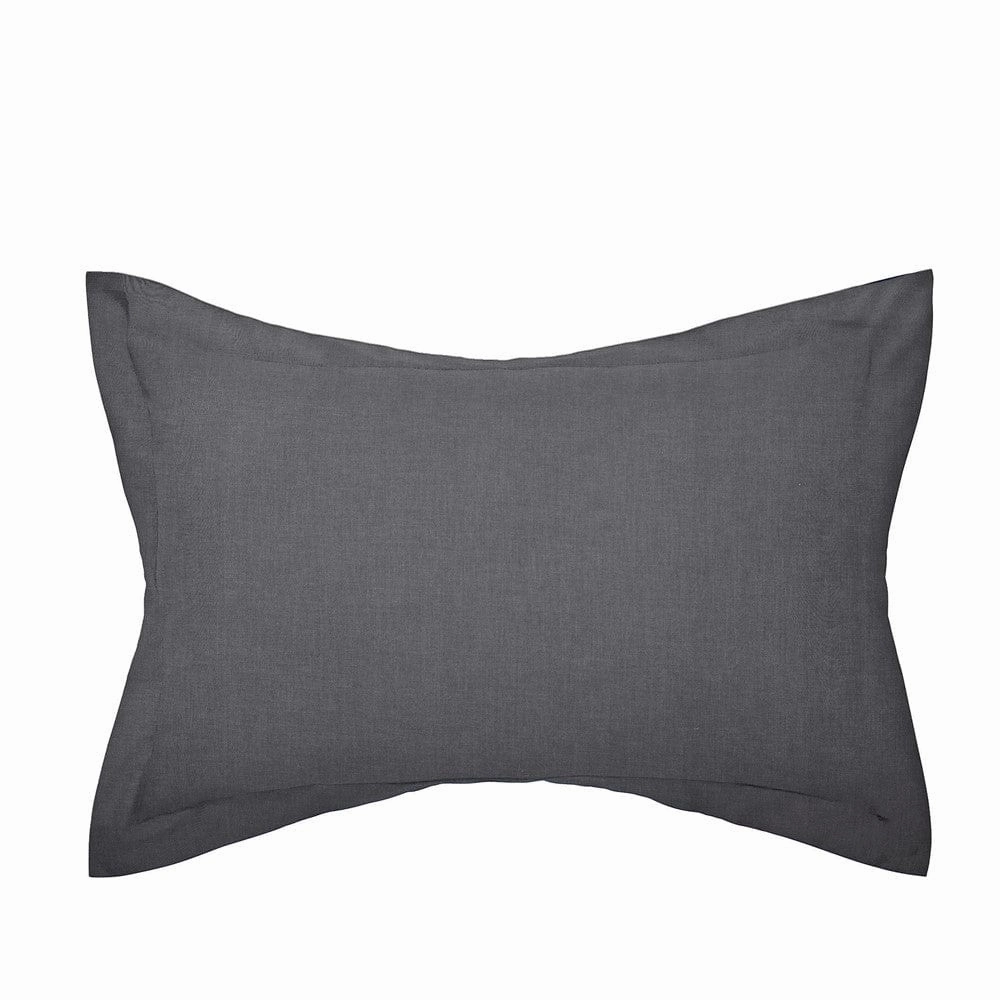 Helena Springfield Oxford Pillowcase in Charcoal Bedding,luxury bedding sets