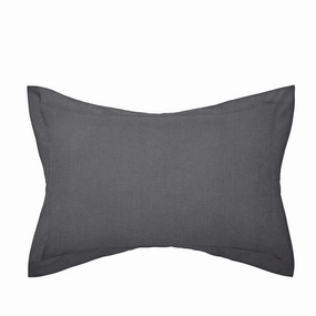 Helena Springfield Oxford Pillowcase in Charcoal Bedding,luxury bedding sets