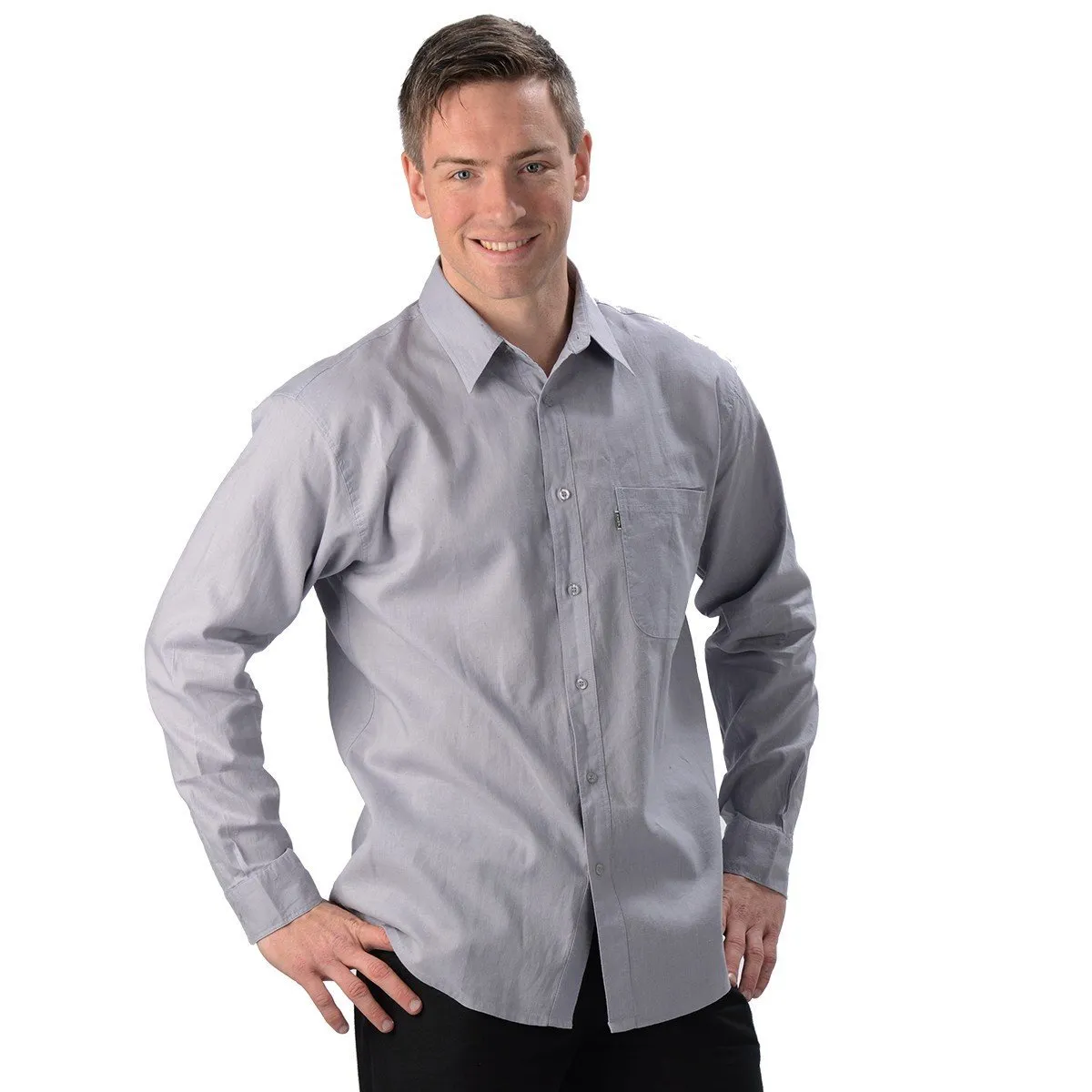 Hemp O/C Long Sleeve Dress Shirt
