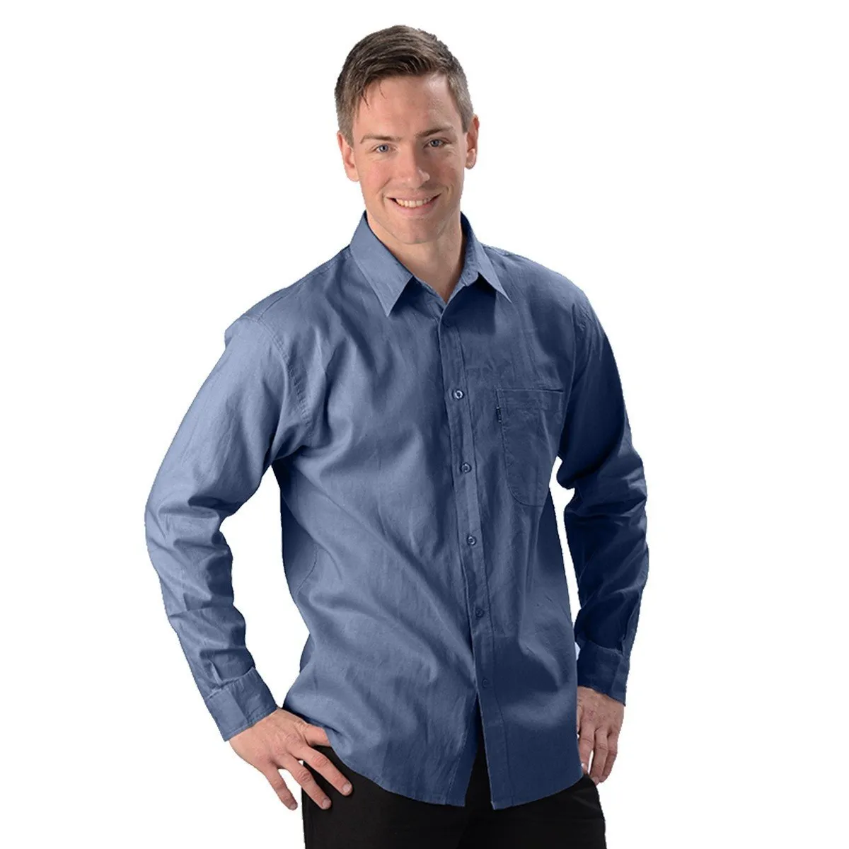 Hemp O/C Long Sleeve Dress Shirt