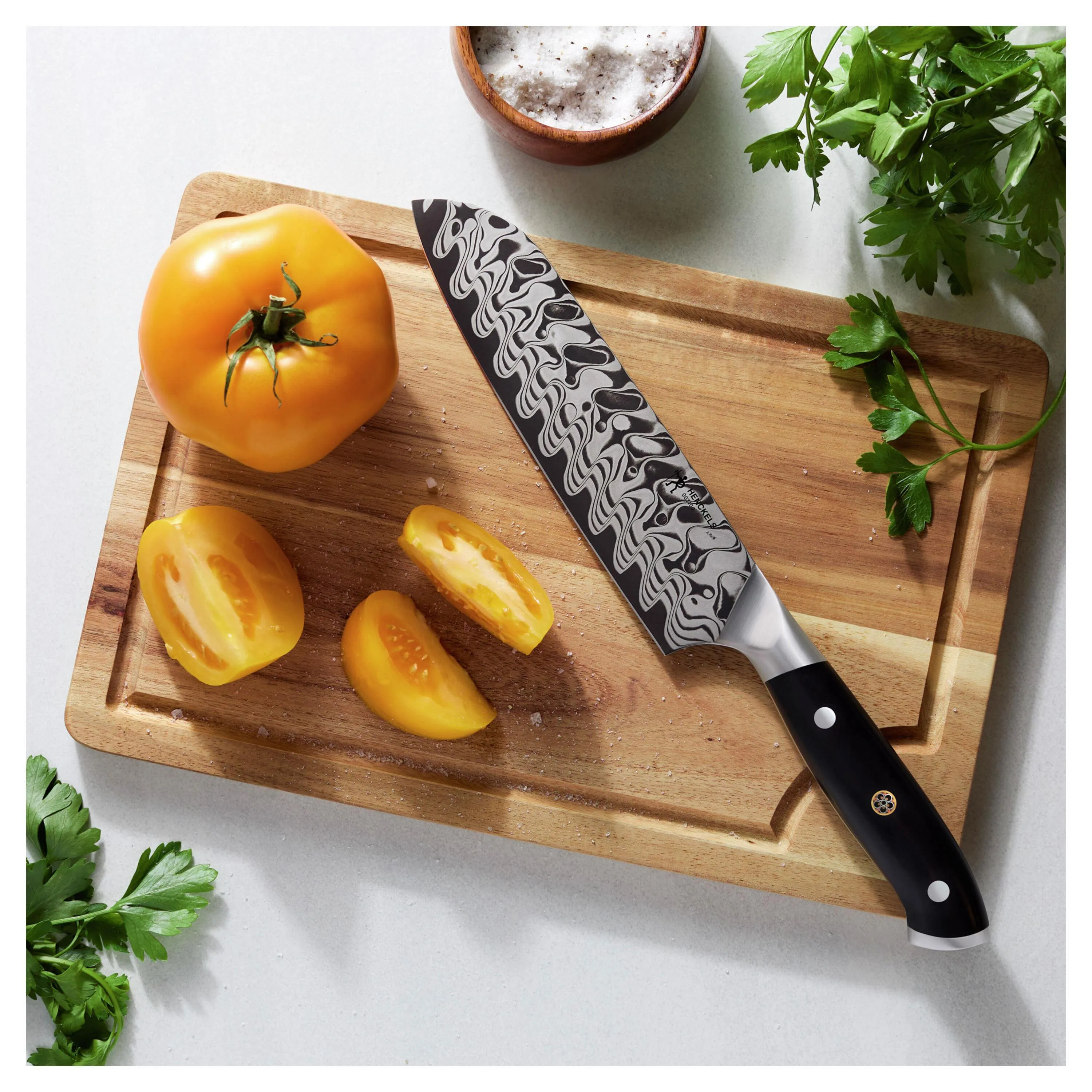 Henckels Compass Damascus 7-inch Santoku Knife 1033010