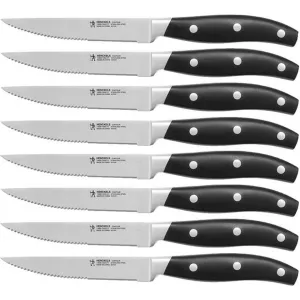 Henckels Contour 8-Piece Steak Knife Set 1013742 jute rug, burlap rug