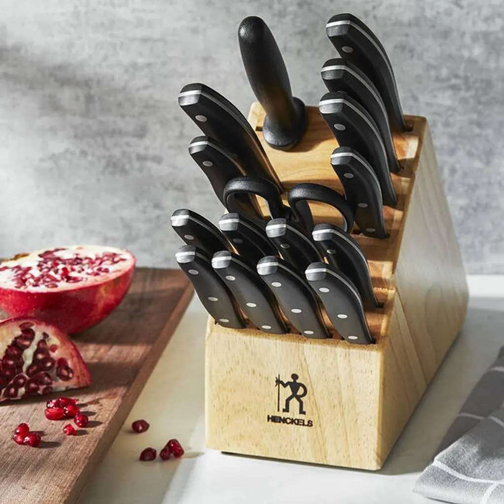 Henckels Definition 17-Piece Knife Block Set with Bonus Cheese Set 1022783