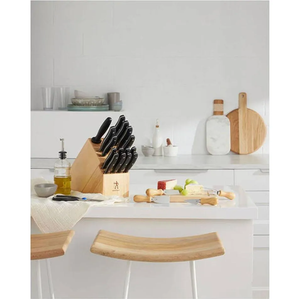 Henckels Definition 17-Piece Knife Block Set with Bonus Cheese Set 1022783