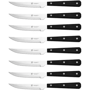 Henckels Eversharp 8-Piece Steak Knife Set 1019434 jute rug, burlap rug