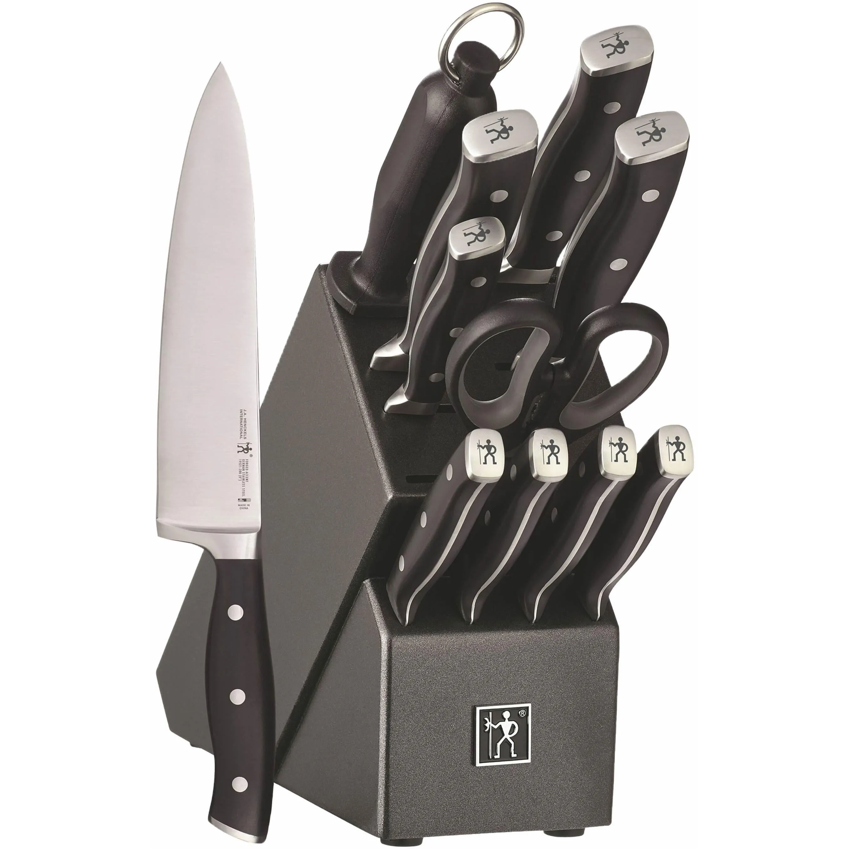 Henckels Forged Accent 12-Piece Knife Block Set 1011253 jute rug, burlap rug