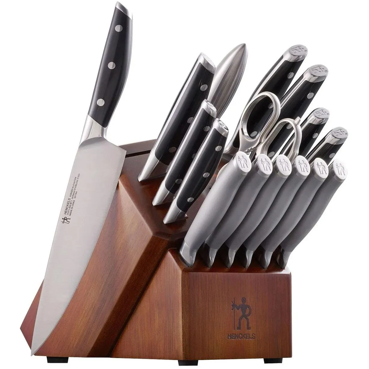 Henckels Forged Elevation 17-Piece Knife Block Set 1014068 jute rug, burlap rug