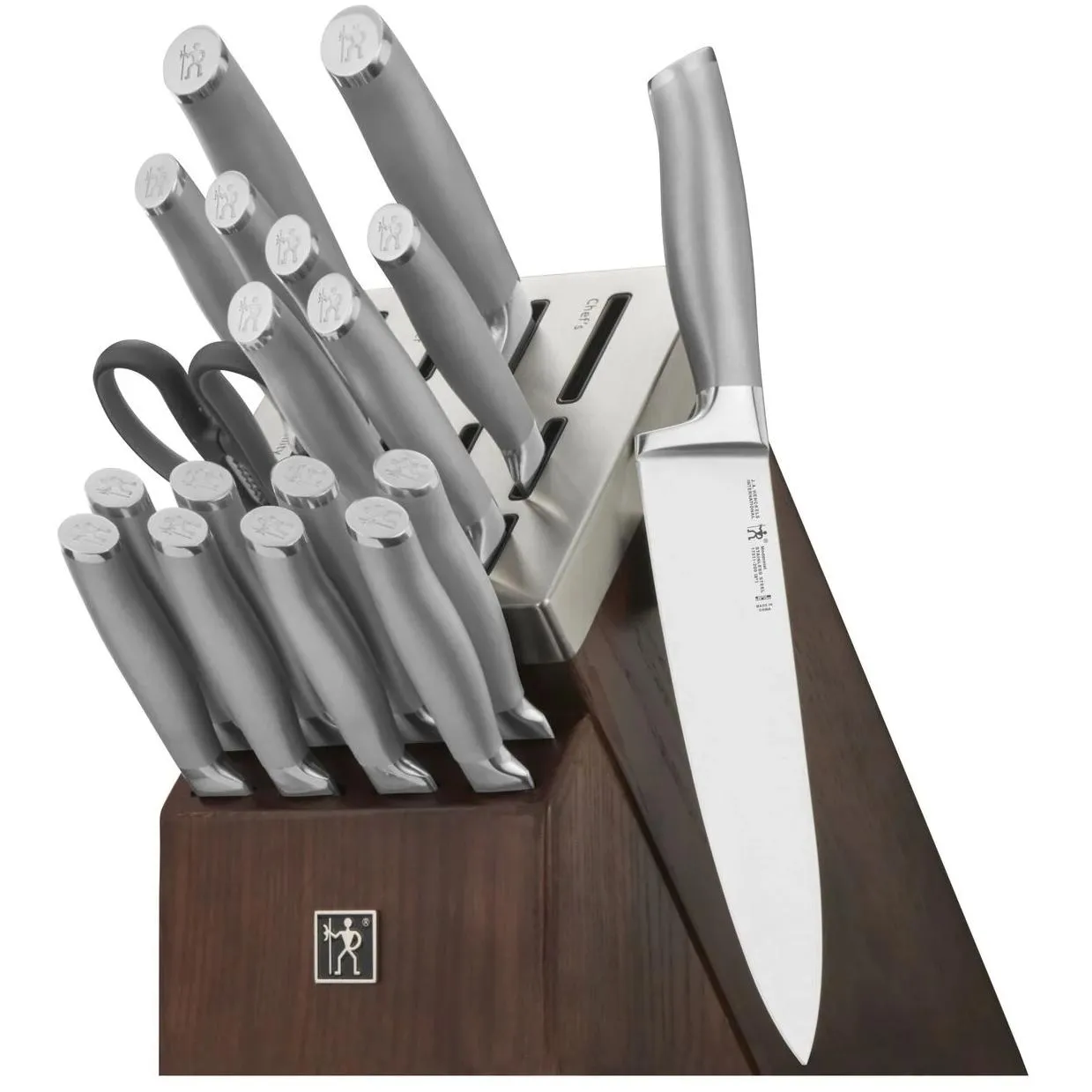 Henckels Modernist 20-Piece Self-Sharpening Knife Block Set 1014118 jute rug, burlap rug