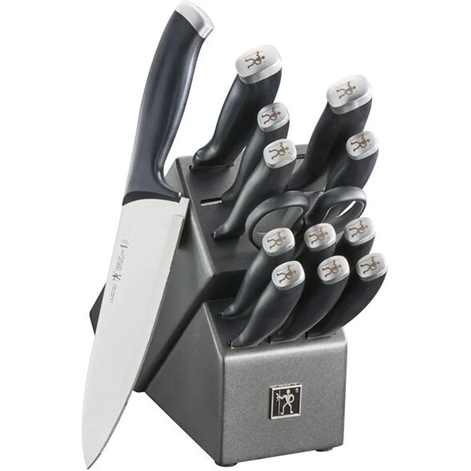 Henckels Silver Cap 14-Piece Knife Block Set 1032748 jute rug, burlap rug